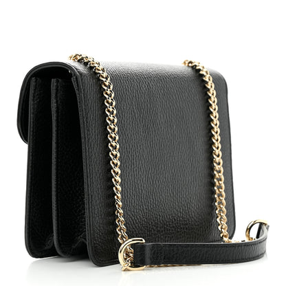 Gucci Dollar Calfskin Small Interlocking G Shoulder Bag Black 3 of 11