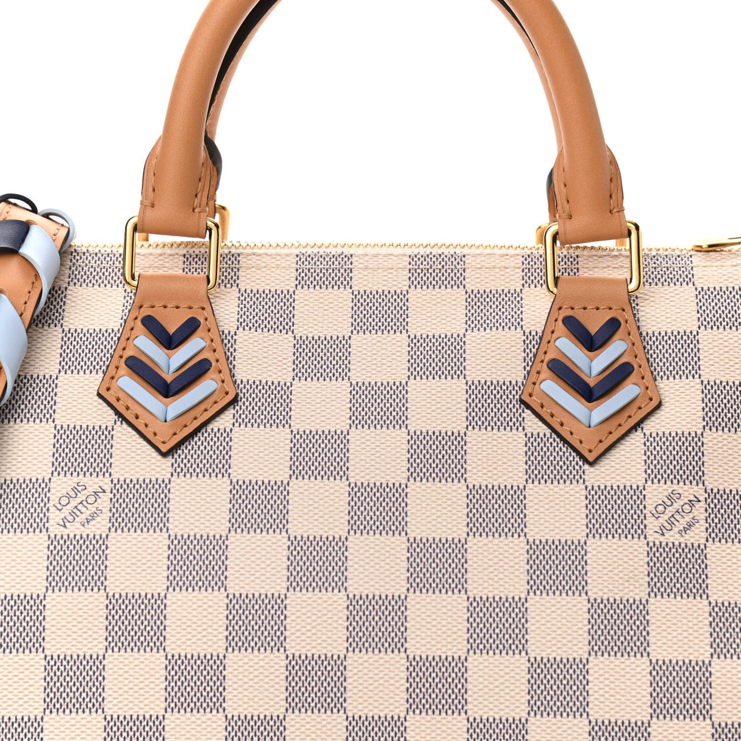 Damier Azur Braided Speedy Bandouliere 30 Blue