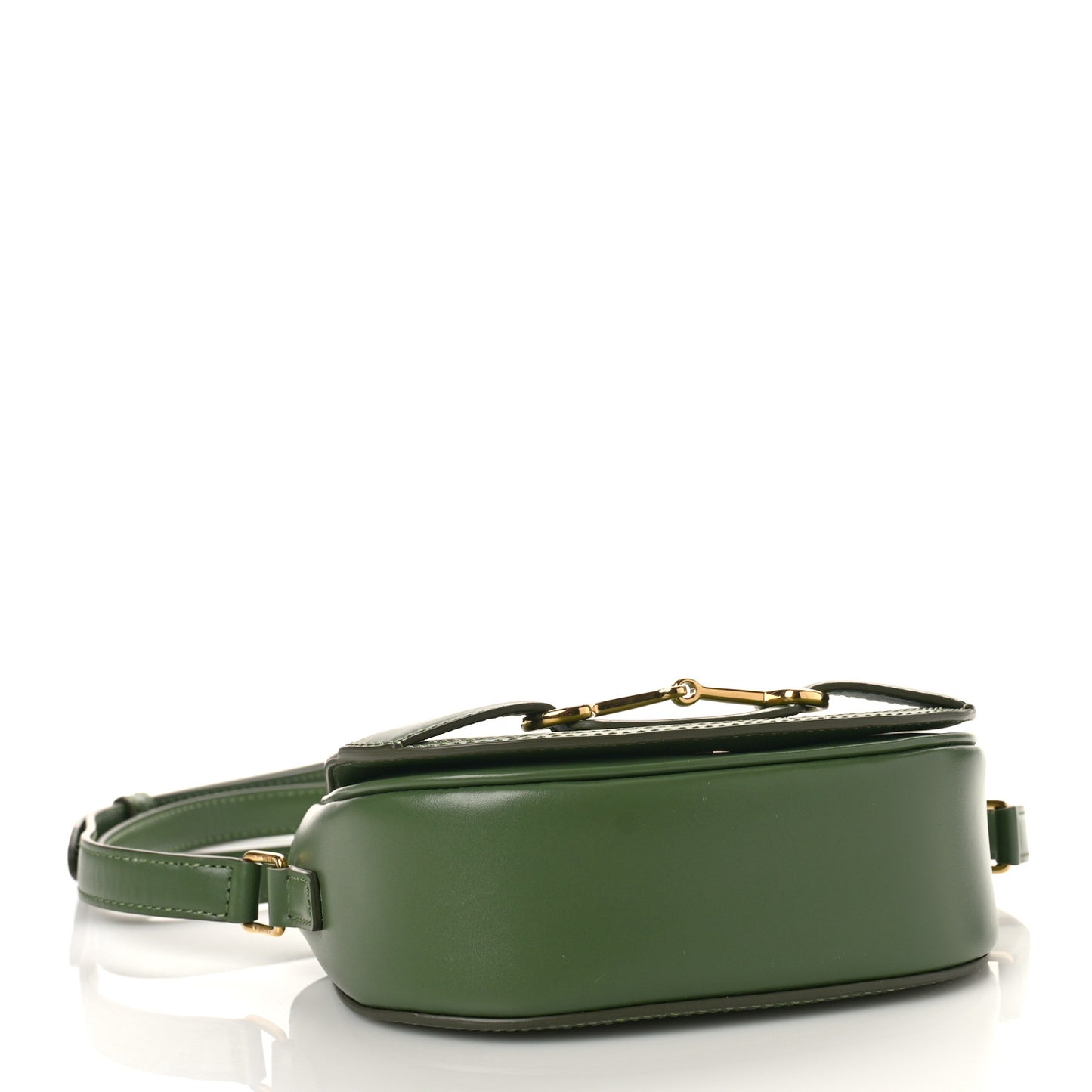 Natural Calfskin Small Crecy Bag Green