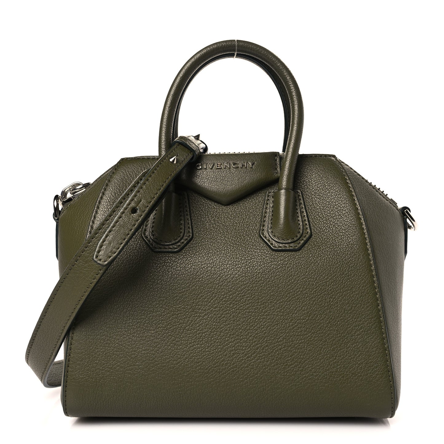 Sugar Goatskin Mini Antigona Khaki