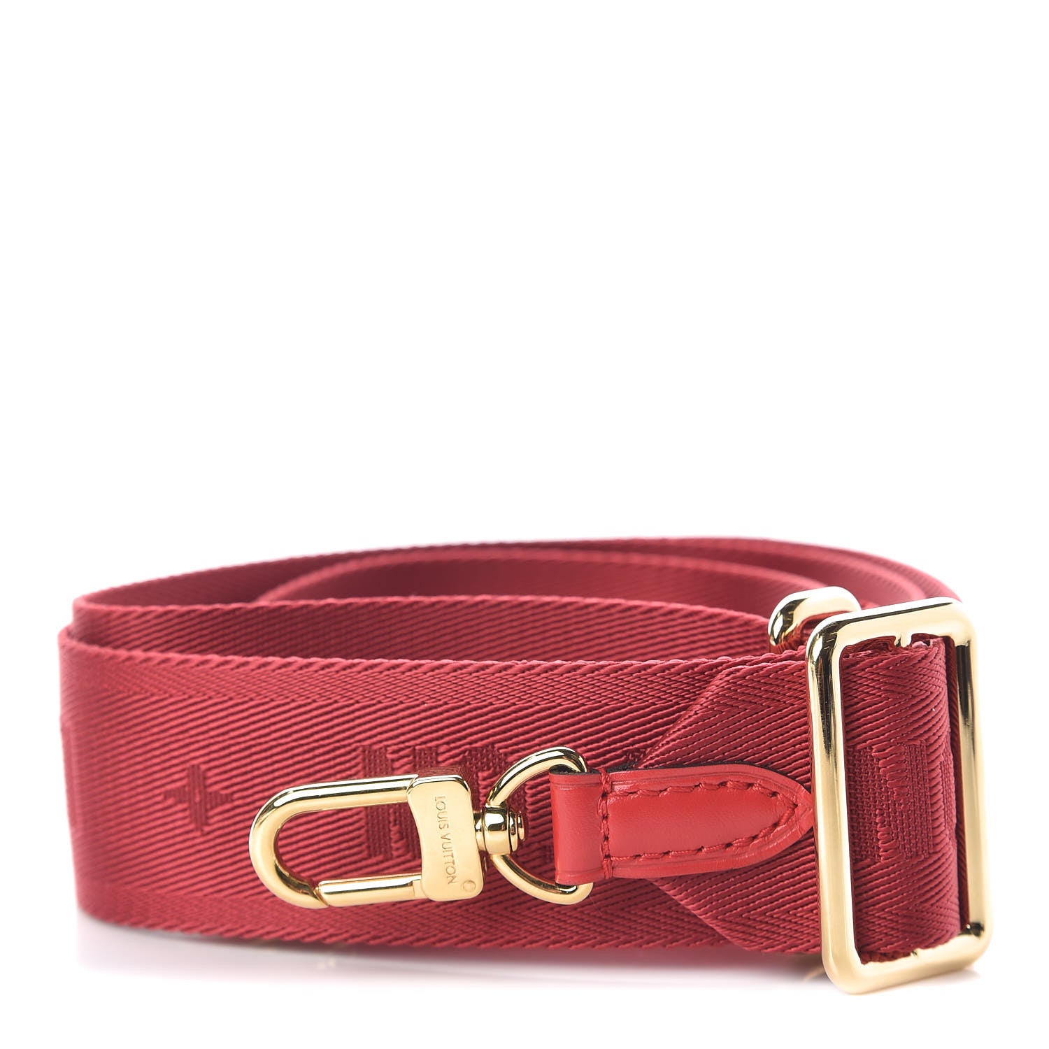 Louis Vuitton Monogram Denim Multi Pochette Accessories Shoulder Strap Red 1 of 2