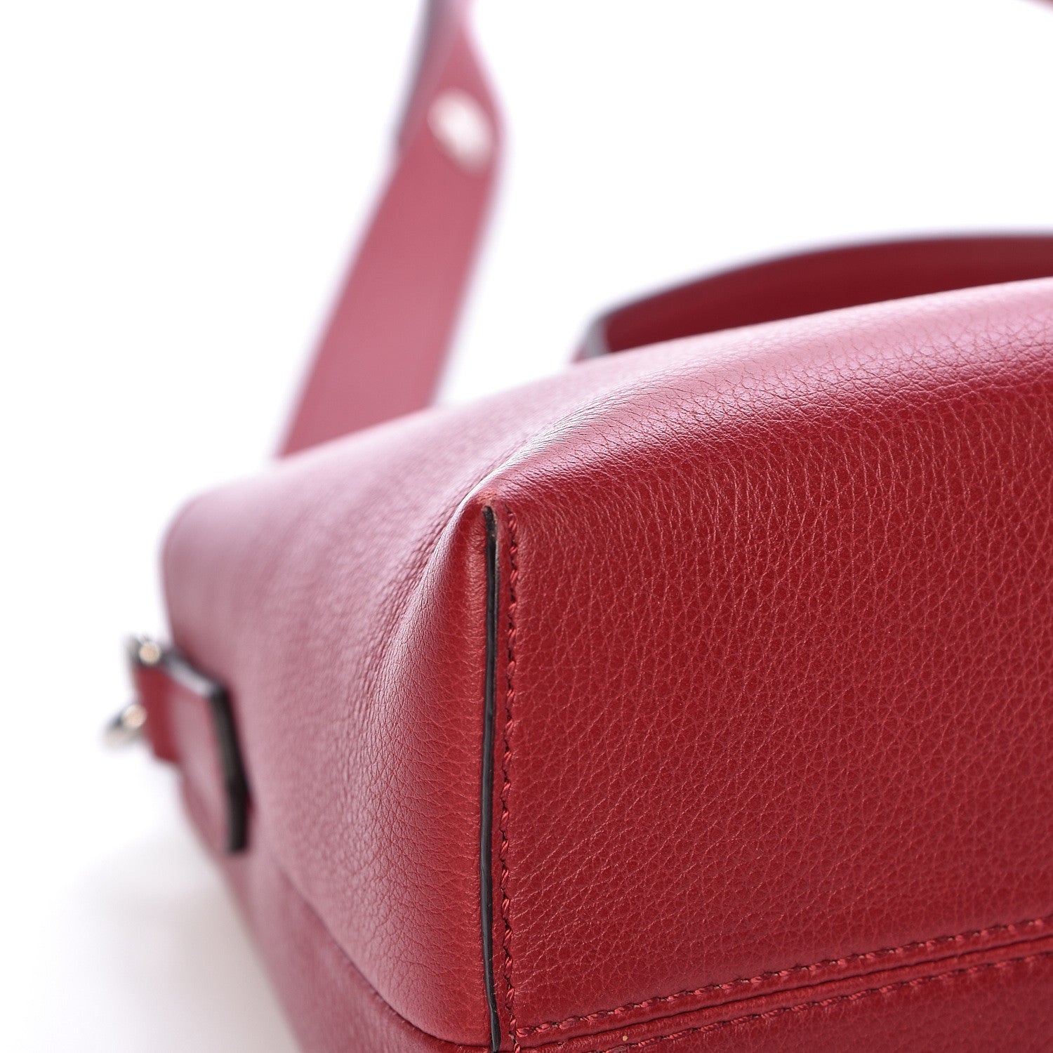 Fendi Vitello Dolce Marmol Medium By The Way Boston Bag Ciliegia 13 of 16