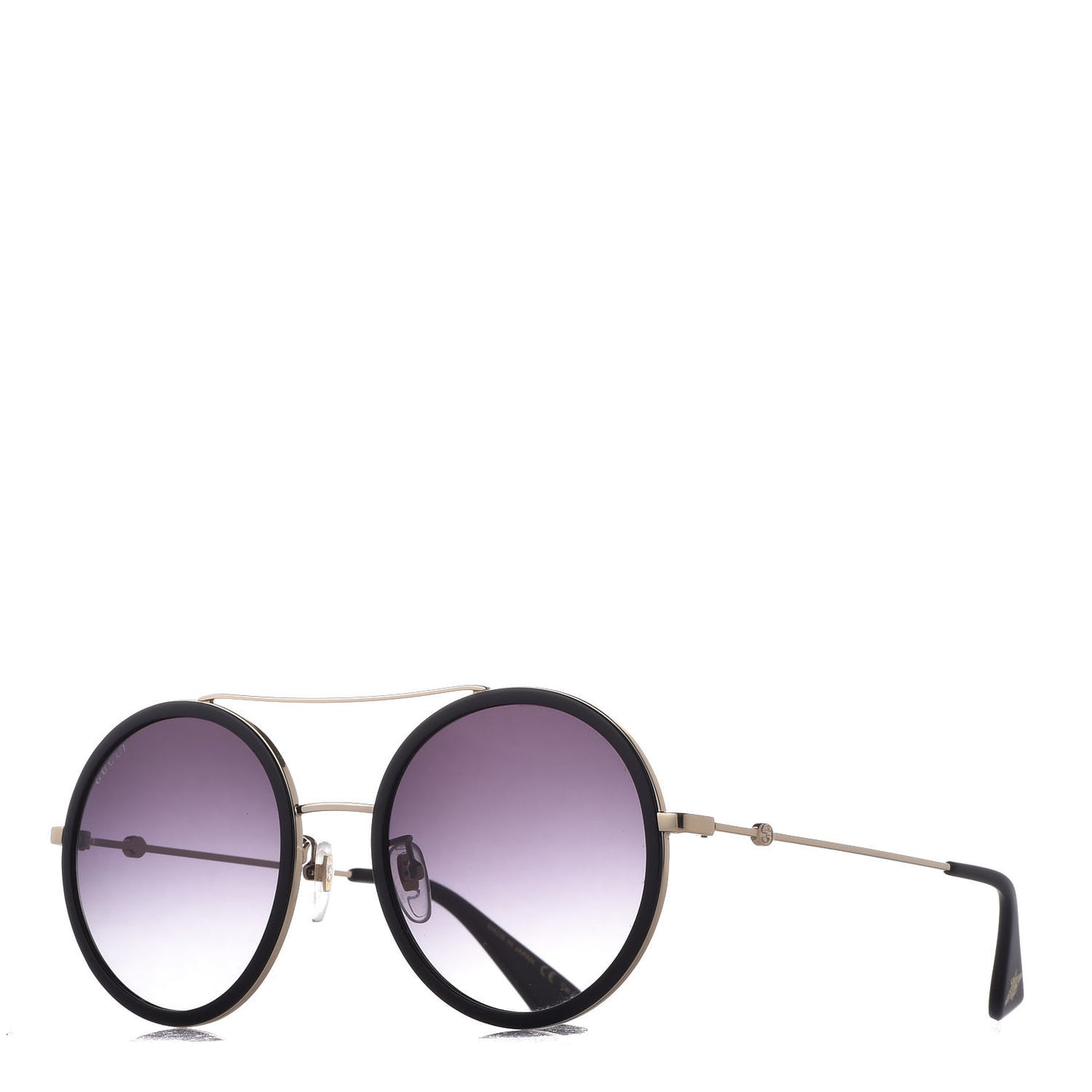 Round Frame Sunglasses GG0061S Black