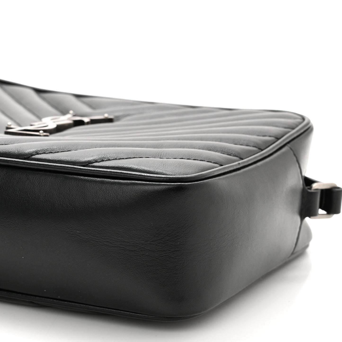 Calfskin Matelasse Monogram Lou Camera Bag Black