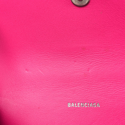 Balenciaga Shiny Box Calfskin Hourglass Top Handle Bag XS Acid Fuchsia 11 of 11
