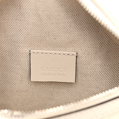 Gucci Calfskin GG Tennis Embossed Belt Bag Mystic White 6 of 10