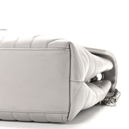 Saint Laurent Calfskin Y Quilted Monogram Medium Loulou Chain Satchel Granite 8 of 13