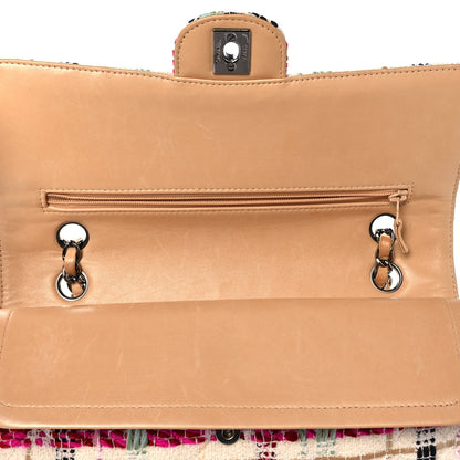 Chanel Tweed Quilted Medium Double Flap Beige Pink 11 of 11