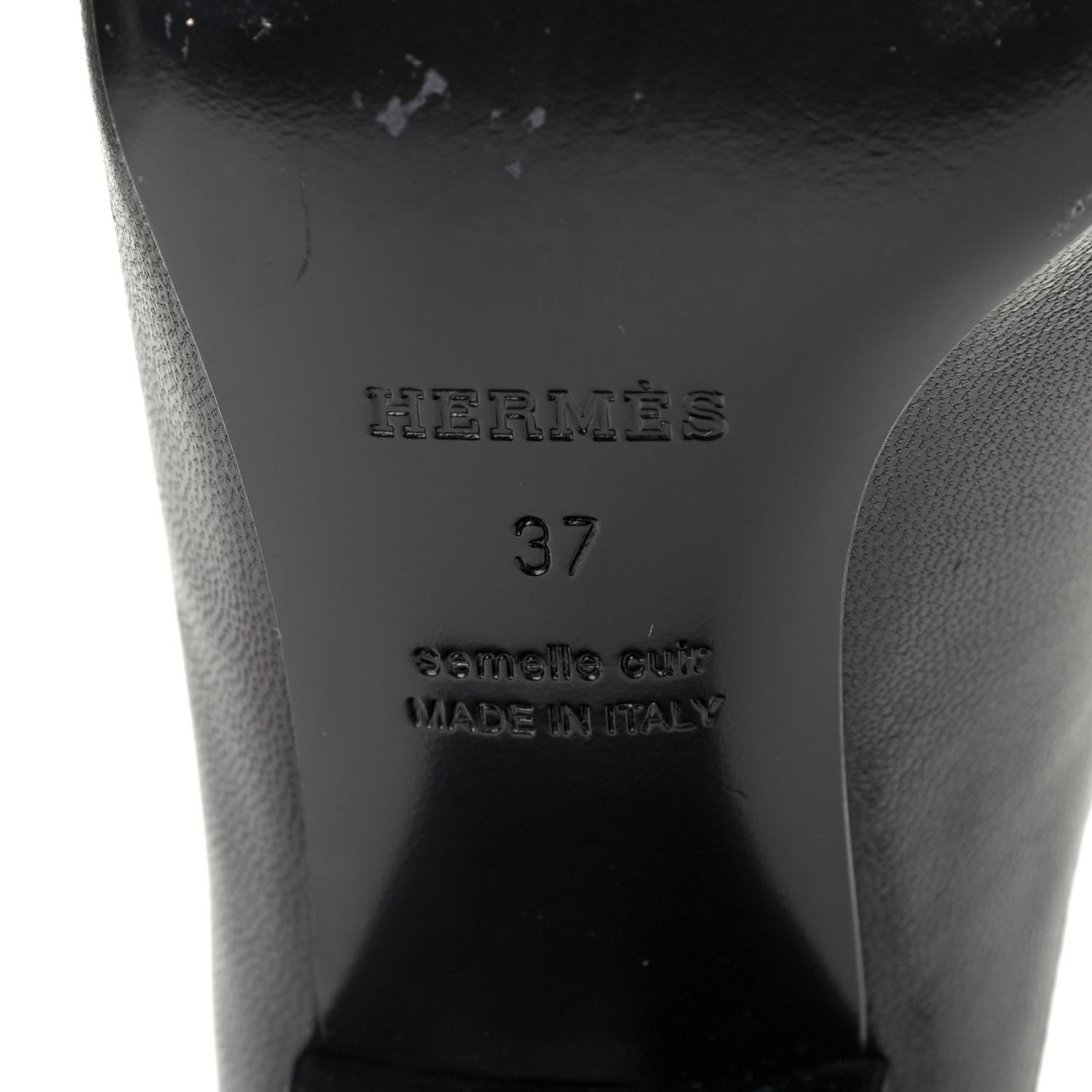 Hermes Goatskin Tuileries Mules 37 Black 7 of 8