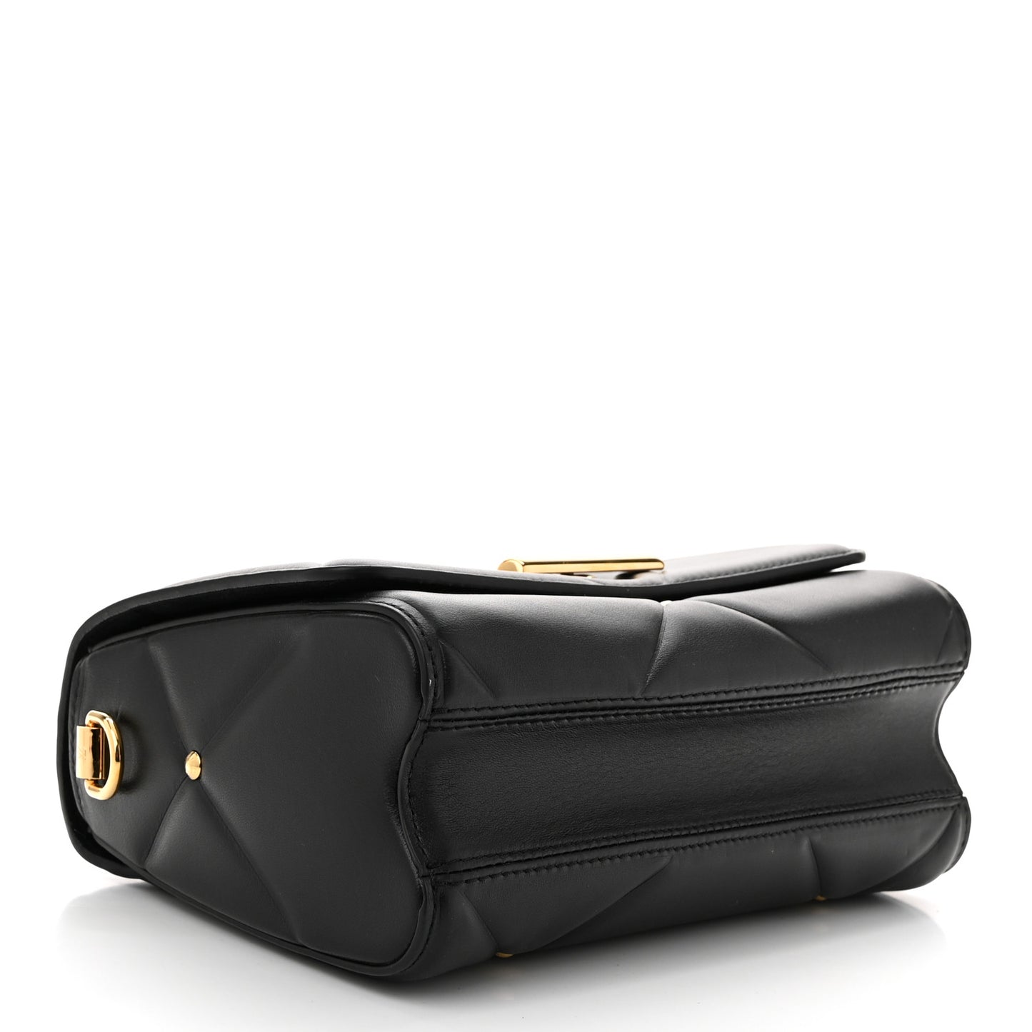 Lambskin Quilted Twist MM Black