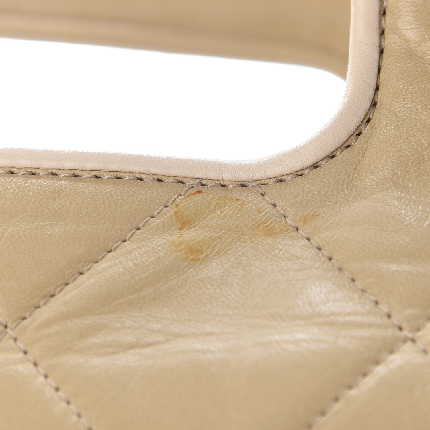 Chanel Lambskin Quilted East West Accordion Flap Beige 9 of 9