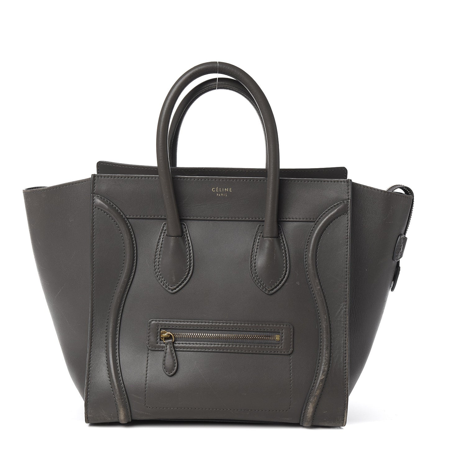 Smooth Calfskin Mini Luggage Smoke