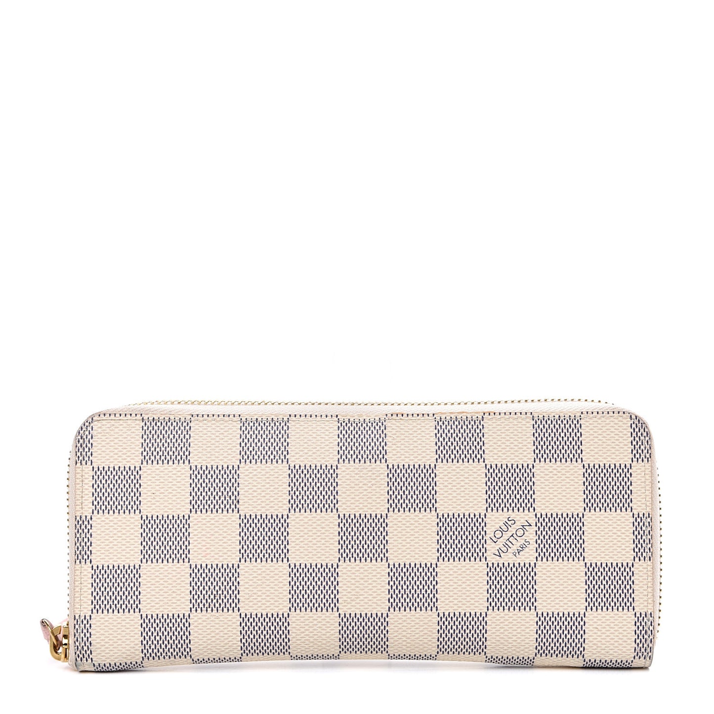 Damier Azur Clemence Wallet Rose Ballerine