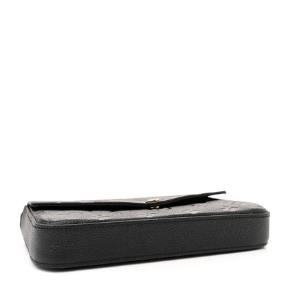 Louis Vuitton Empreinte Pochette Felicie Chain Wallet Black 4 of 11