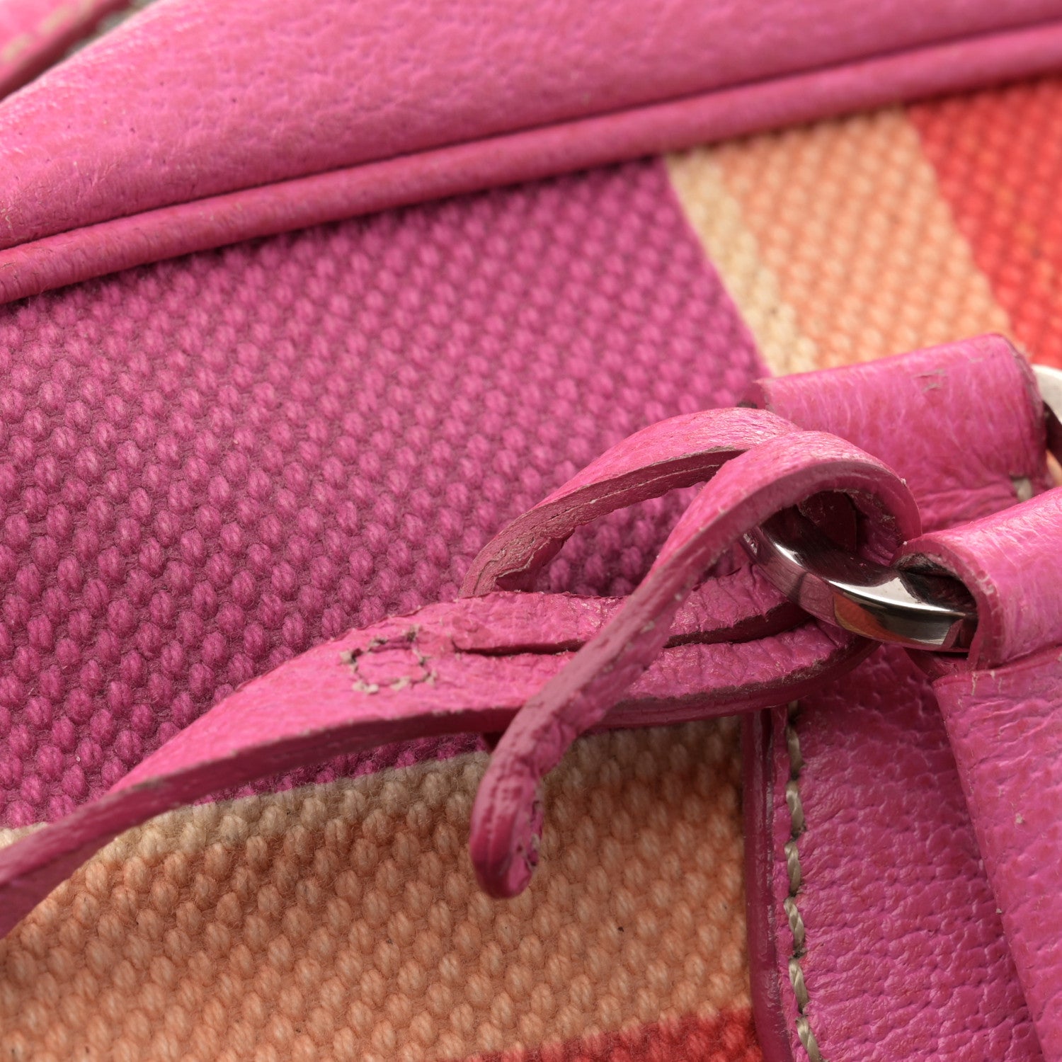 Prada Canvas Canapa St. Soho Bowler Bag Lacca 14 of 15