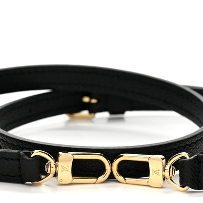 Louis Vuitton Calfskin 16mm Adjustable Shoulder Strap Black 3 of 4