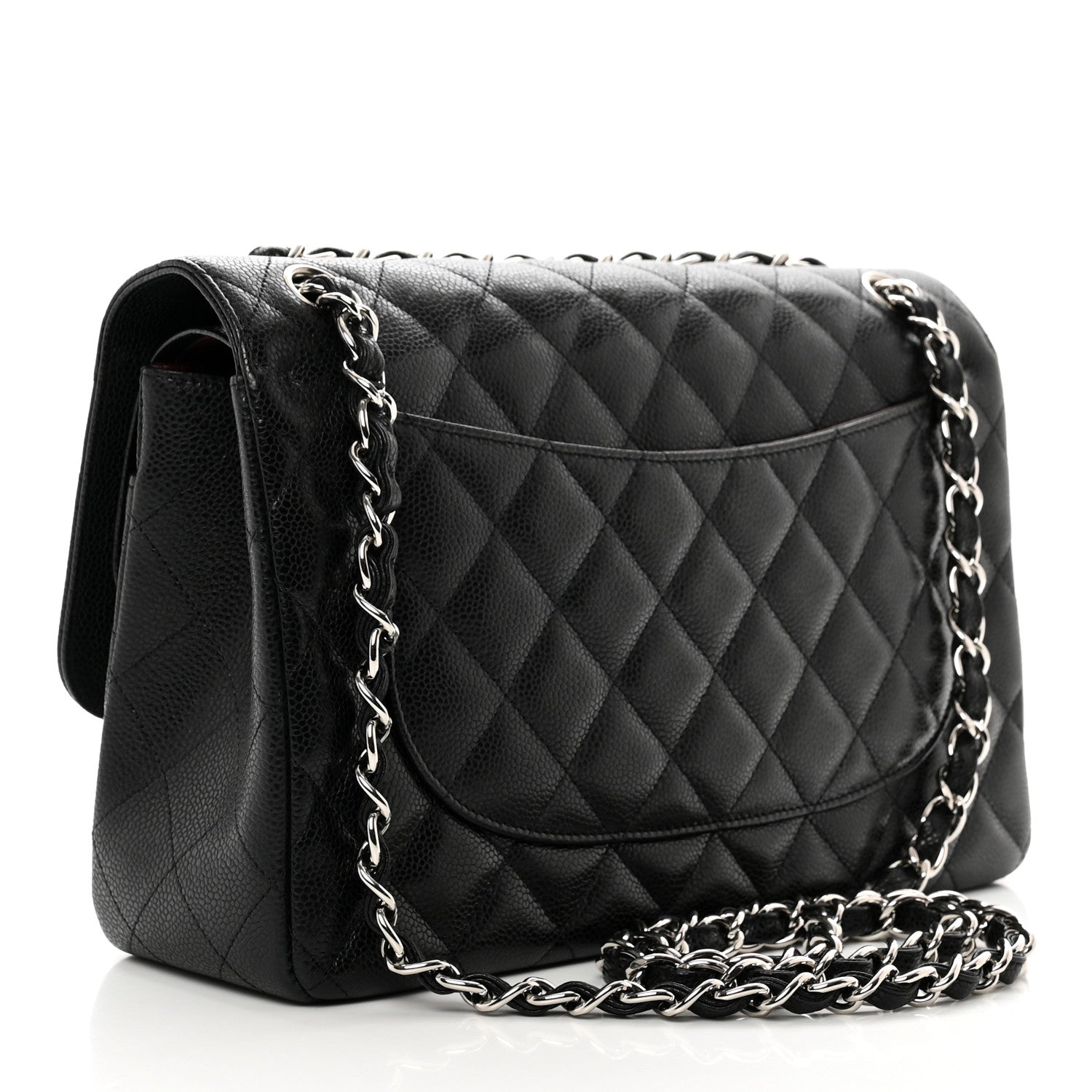 Chanel Caviar Quilted Jumbo Double Flap Black 3 of 9