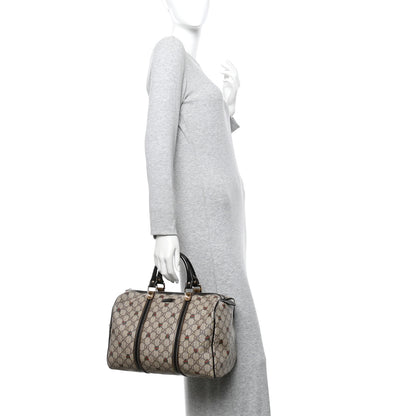 Gucci GG Plus Monogram Hearts Medium Joy Boston Dark Brown 2 of 10