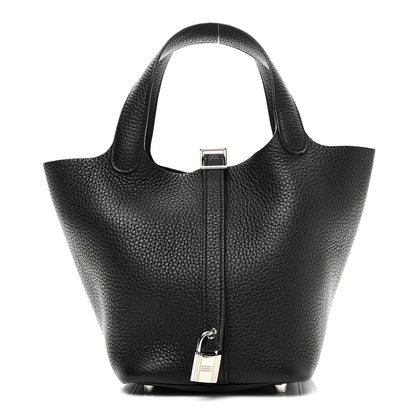 Hermes Taurillon Clemence Picotin Lock 18 PM Black 1 of 11