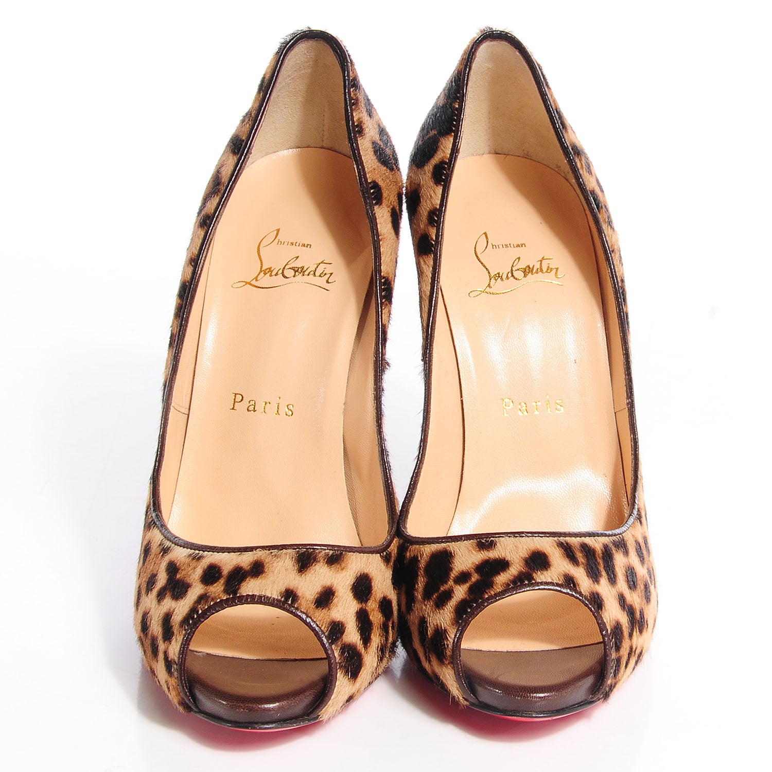Christian Louboutin Calf Hair Cheetah Print Maryl 120 Pumps 37.5 2 of 7