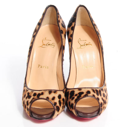 Christian Louboutin Calf Hair Cheetah Print Maryl 120 Pumps 37.5 2 of 7