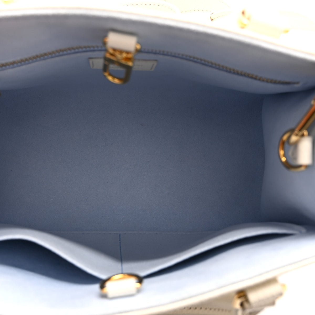 Empreinte Monogram Giant Onthego PM Latte Candy Blue