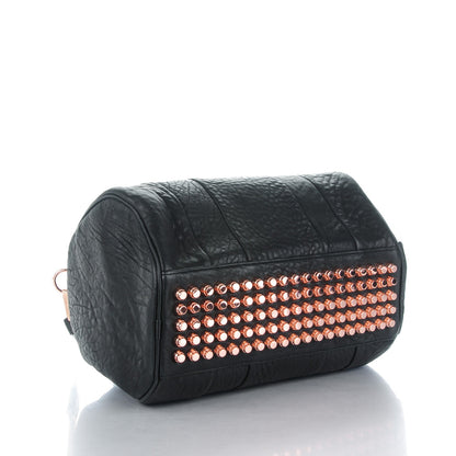 Alexander Wang Pebbled Lambskin Rocco Black Rose Gold Hardware 4 of 6