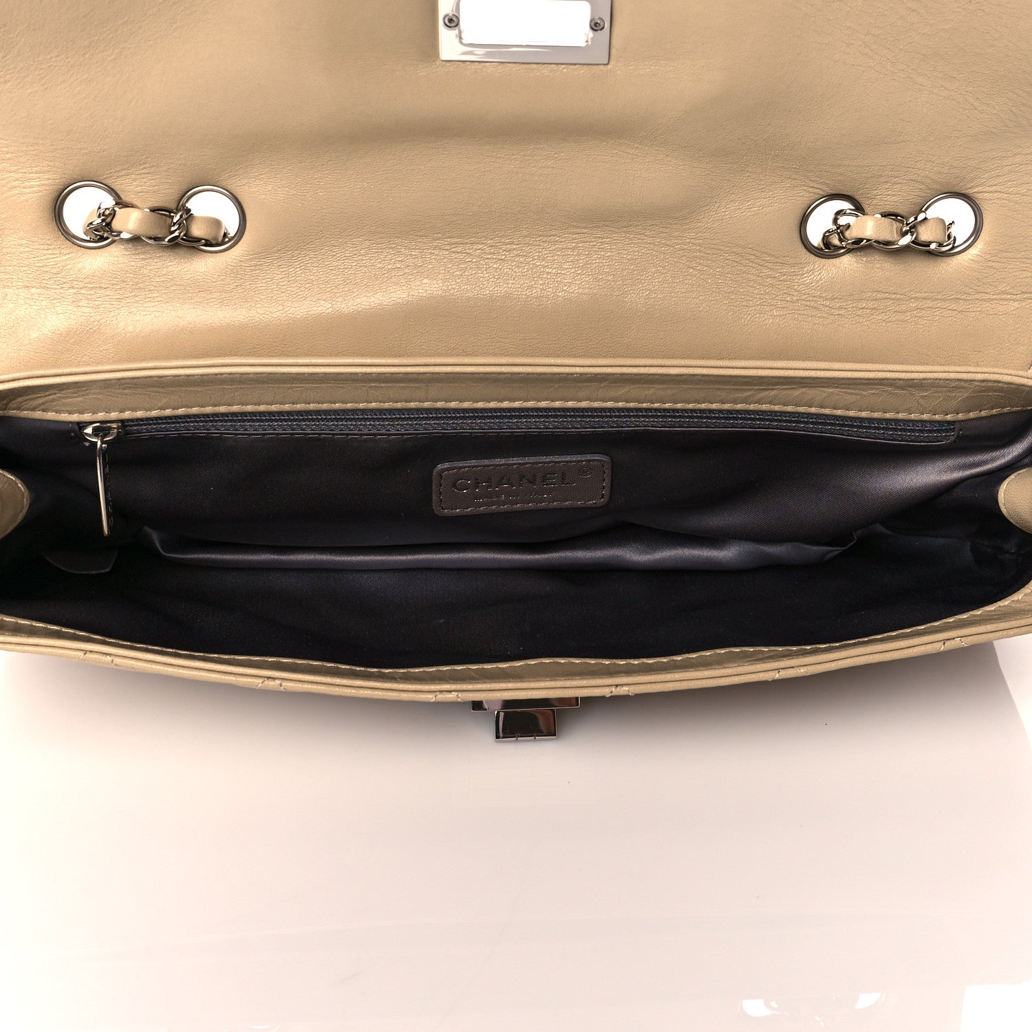 Chanel Lambskin East West Mademoiselle Flap Beige 7 of 11