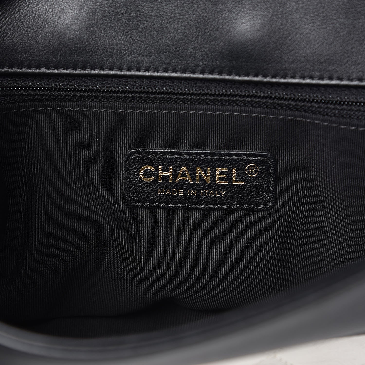 Chanel Lambskin Quilted Graphic Medium Flap White Black 6 of 14