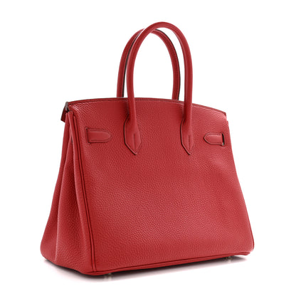 Hermes Togo BIRKIN 30 Rouge Garance 3 of 10