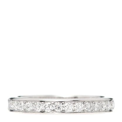 Cartier Platinum Diamond 1895 Wedding Band Ring 46 3.75 1 of 5