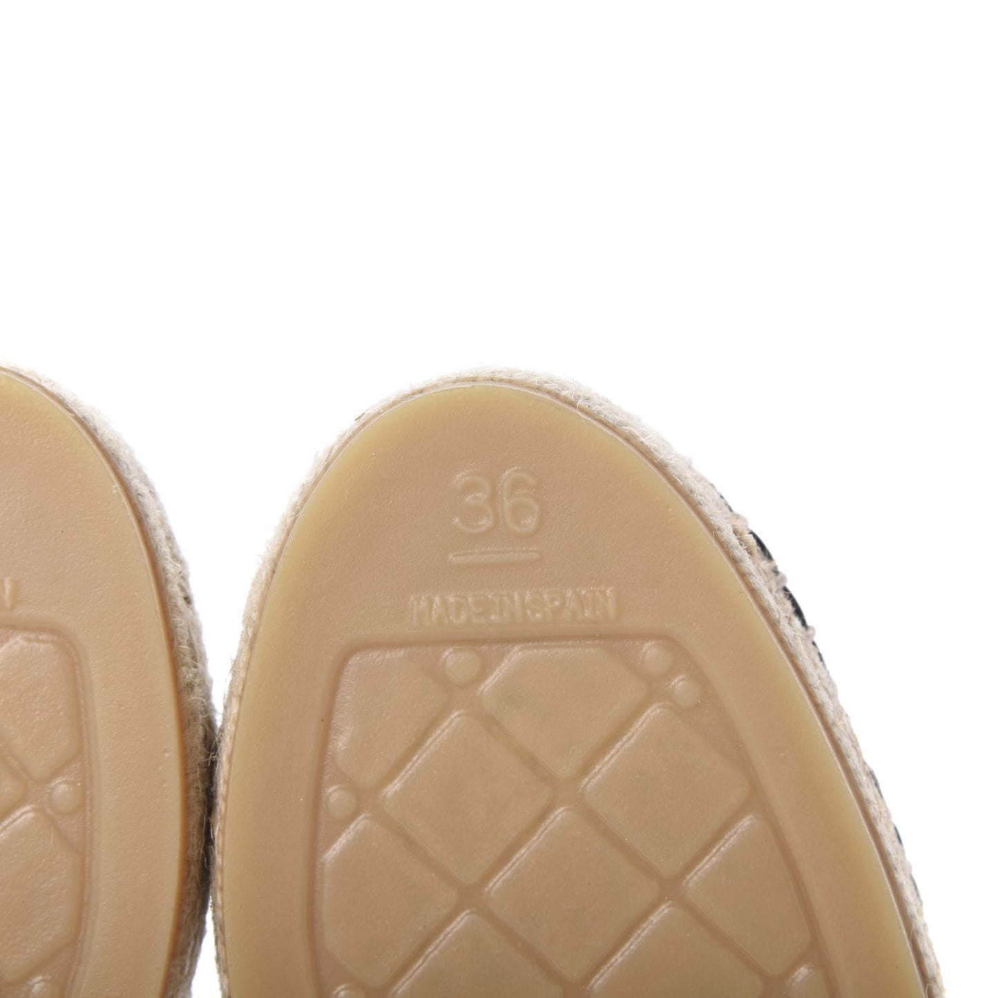 Lambskin CC Espadrilles 36 Black