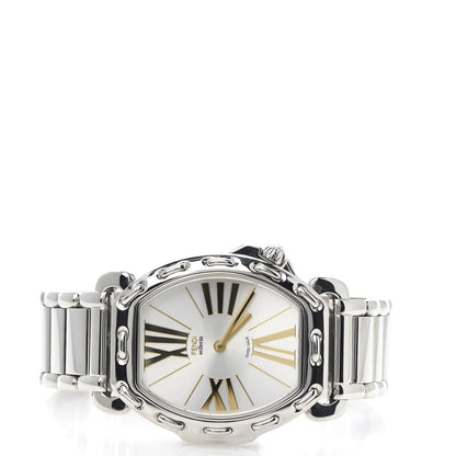 Fendi Stainless Steel 34mm Selleria Tonneau Quartz Watch 3 of 8
