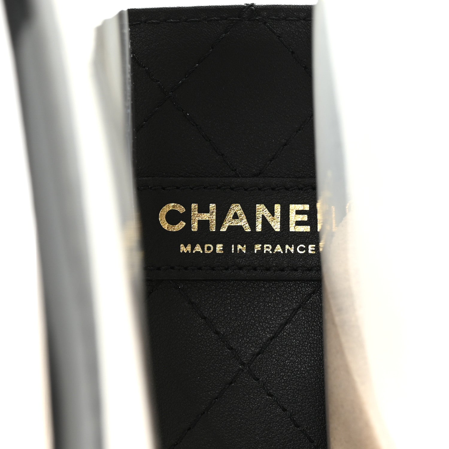 Chanel Lambskin PVC Sand By The Sea Flap With Pearl Strap Black 6 of 10