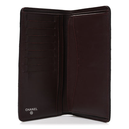Chanel Lambskin Quilted Yen Wallet Black 5 of 8