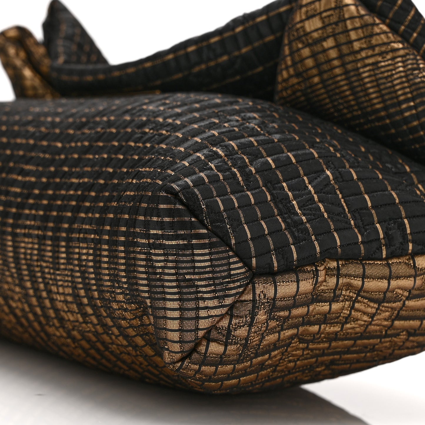 Jacquard Quilted Monogram Altair Clutch Bronze