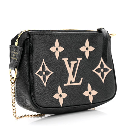 Louis Vuitton Empreinte Monogram Giant Mini Pochette Accessories Black 2 of 6