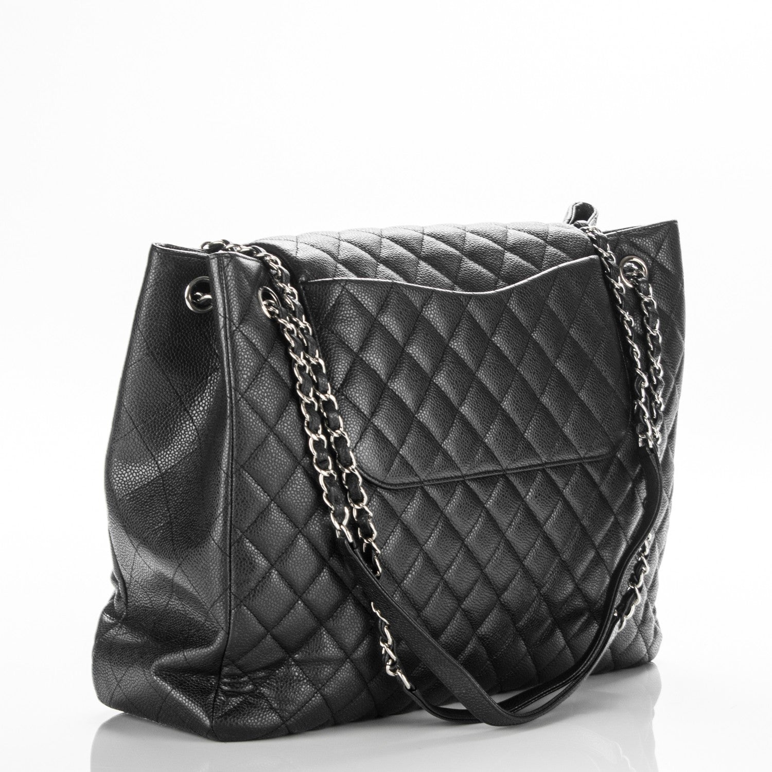 Chanel Caviar Quilted Flap Tote Black 3 of 7