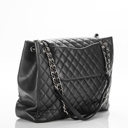 Chanel Caviar Quilted Flap Tote Black 3 of 7