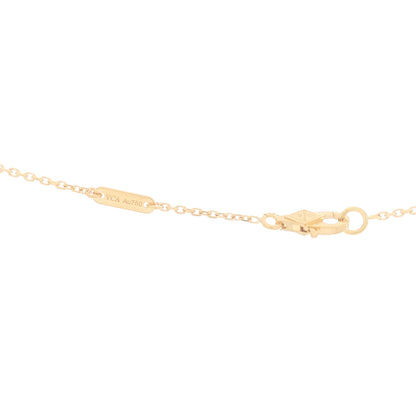 Van Cleef & Arpels 18K Yellow Gold Mother of Pearl Sweet Alhambra Butterfly Pendant Necklace 4 of 6
