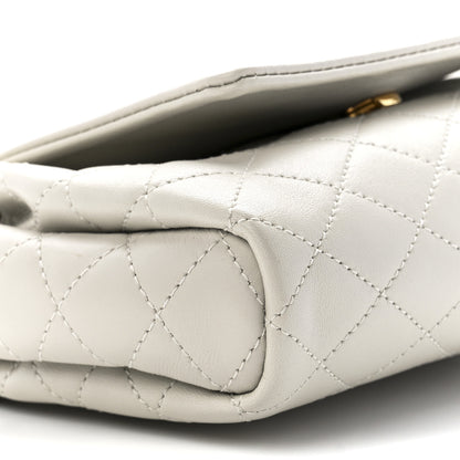 Saint Laurent Lambskin Quilted Monogram Mini Nolita Blanc Vintage 10 of 11