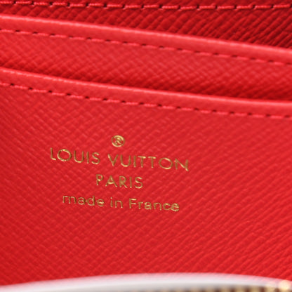 Louis Vuitton Damier Ebene 2021 Christmas Animation London Zippy Coin Purse Red 6 of 6
