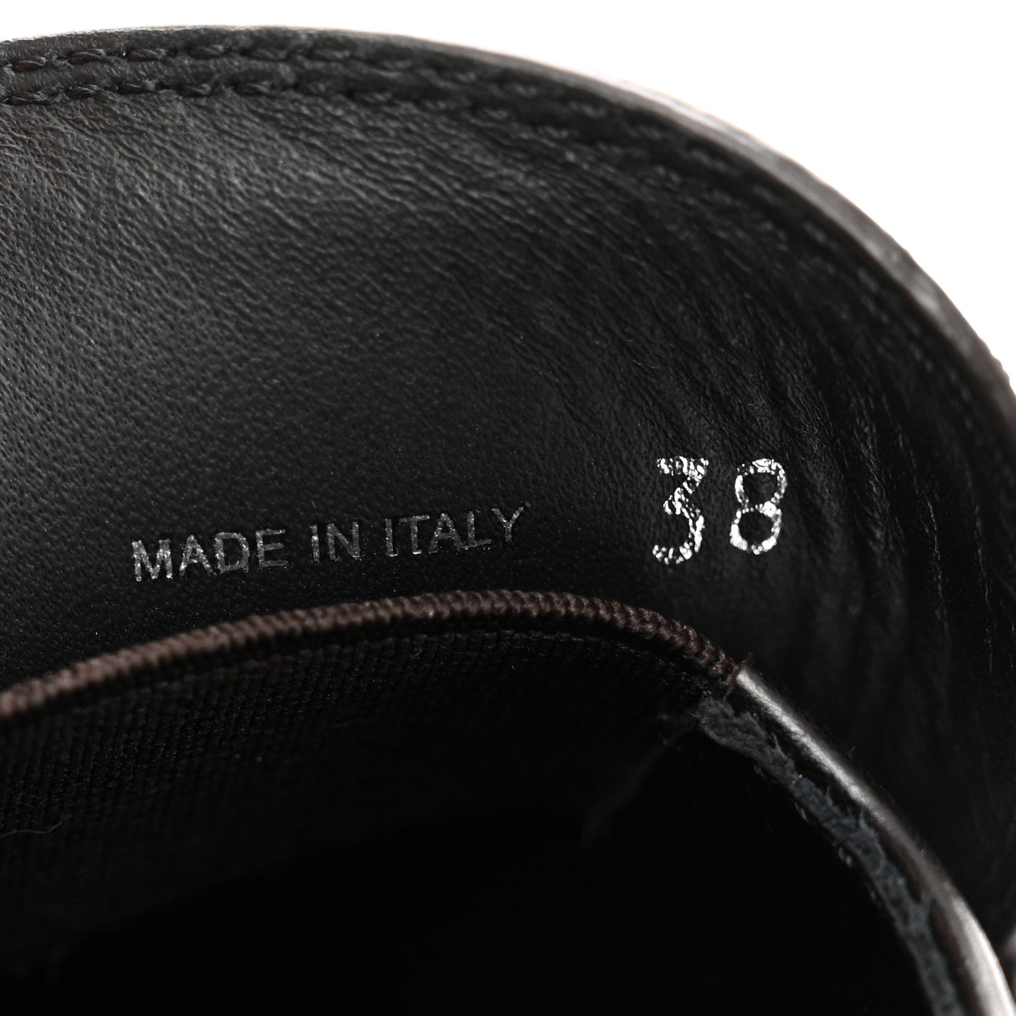 Spazzolato Fume Metal Triangle Logo 50mm Loafers 38 Bruciato Fume