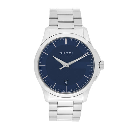Gucci Stainless Steel 38mm G-Timeless Quartz Watch Navy 1 of 5