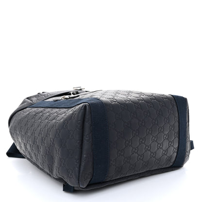 Gucci Guccissima Single Buckle Backpack Blue 4 of 12