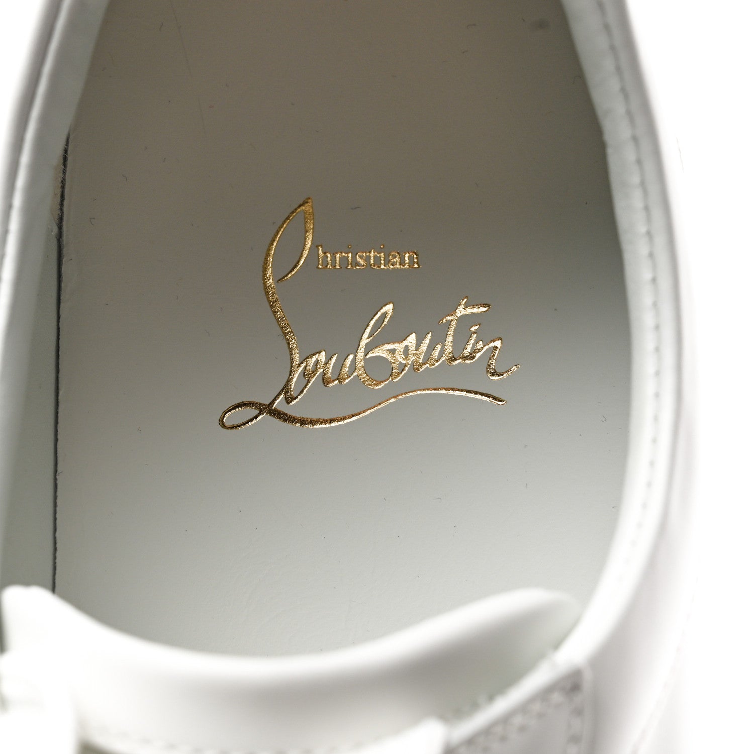 Christian Louboutin Calfskin Elo Loubi Flat Sneakers 39.5 White 6 of 9