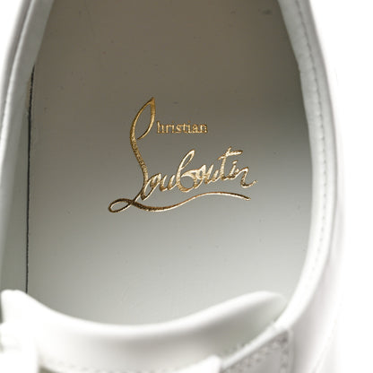 Christian Louboutin Calfskin Elo Loubi Flat Sneakers 39.5 White 6 of 9