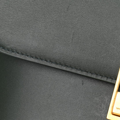 Saint Laurent Smooth Calfskin Carre Satchel Green 14 of 14