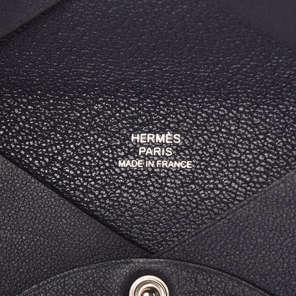 Hermes Evercolor Calvi Robot Card Case Bleu Indigo 6 of 7
