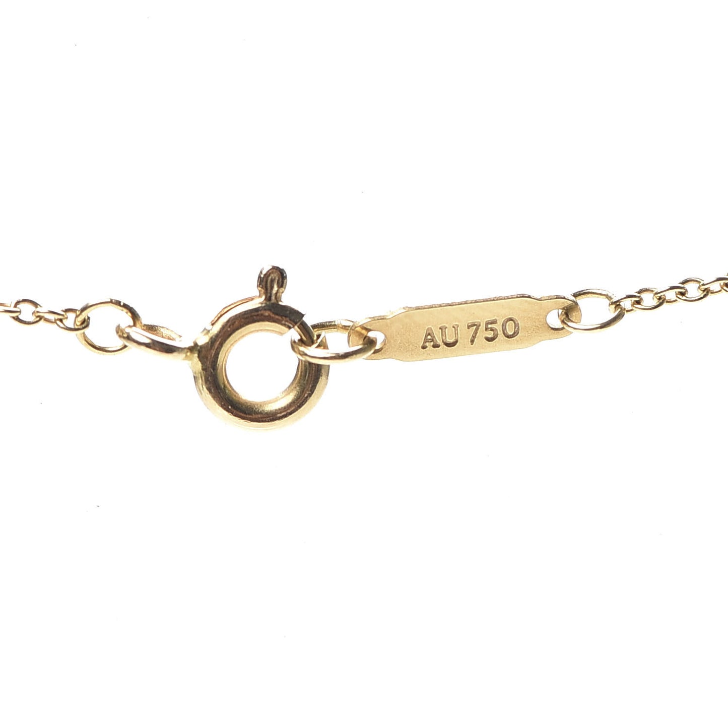 18K Yellow Gold Chain Necklace 18"